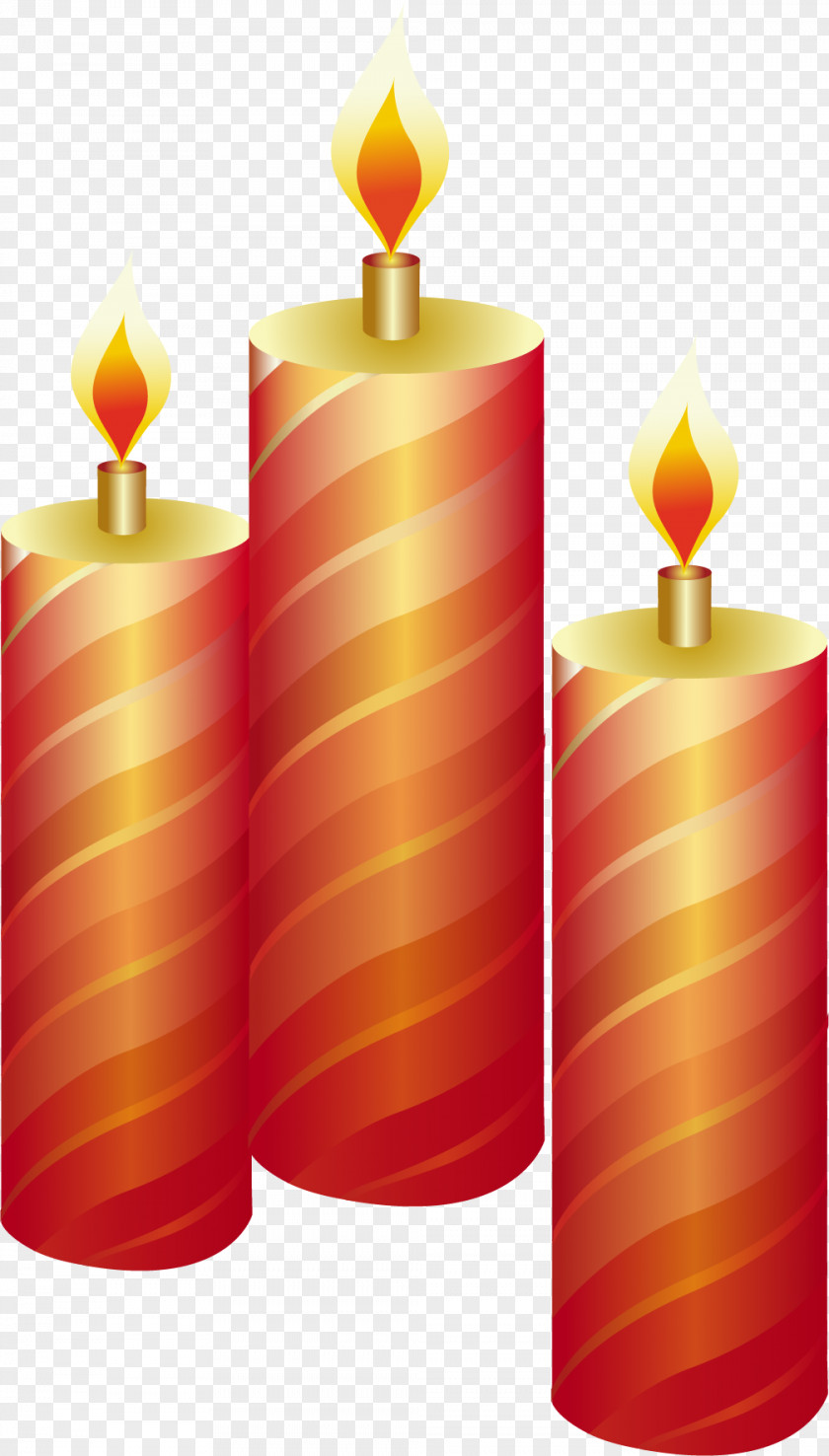 Red Candle Euclidean Vector PNG