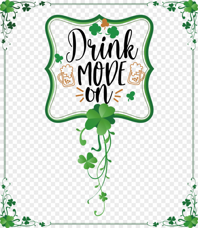 Drink Mode On St Patricks Day Saint Patrick PNG
