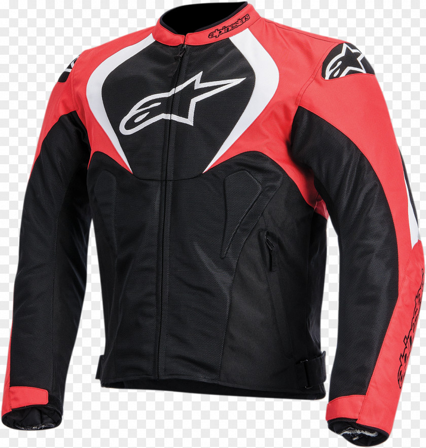 Motorcycle Leather Jacket Alpinestars T-Jaws Air Jacket-Black-2XL PNG