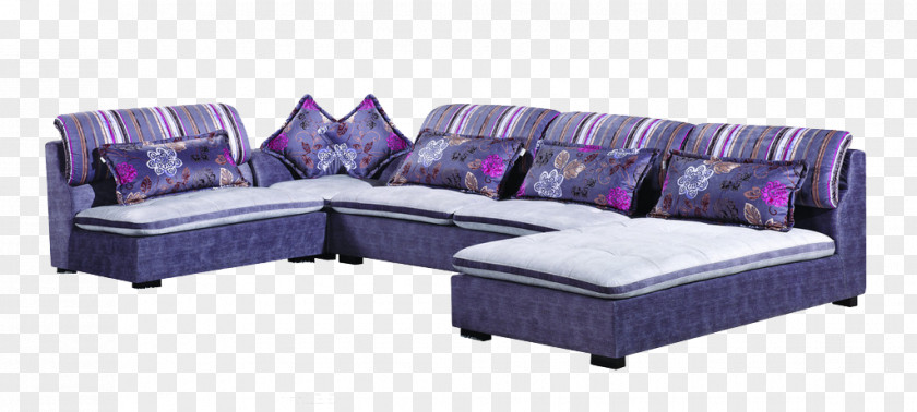 Purple Sofa Bed Table Couch PNG