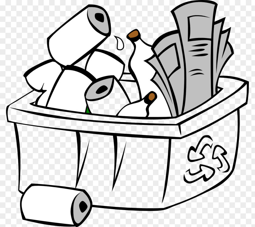 Recycling Kitchen Containers Paper Clip Art Openclipart Reuse PNG