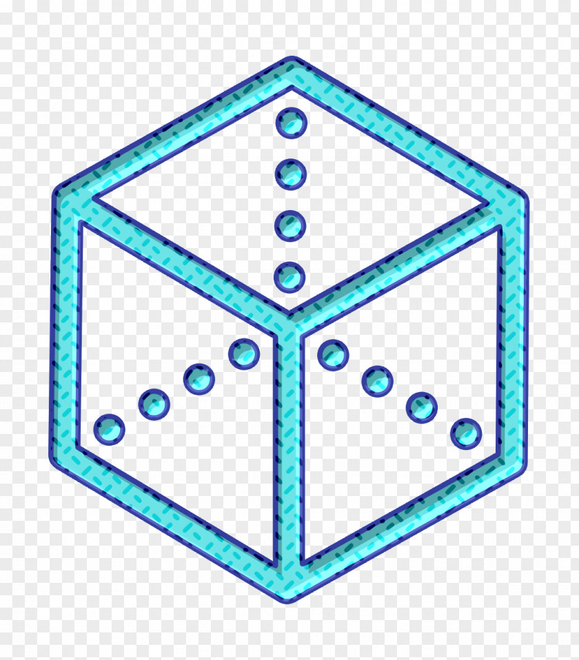 Shapes Icon Cube Dashed Elements PNG