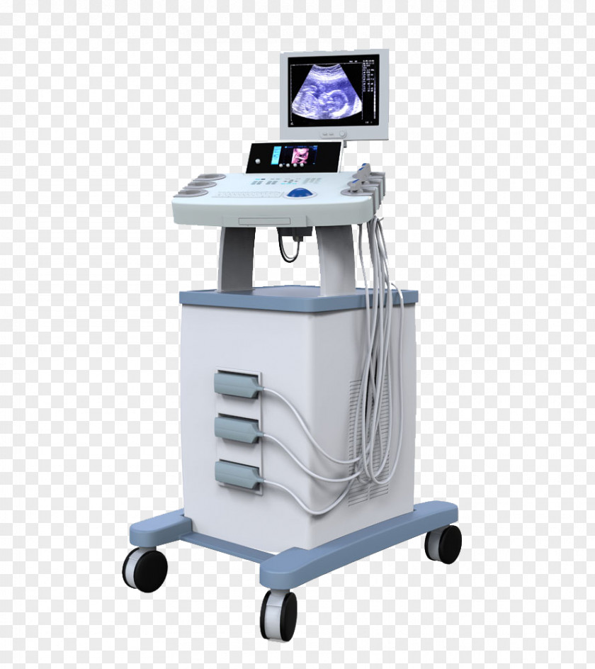 Four-dimensional Ultrasound Machine Buckle Creative HD Free Medical Equipment Ultrasonography Medicine Imaging Diagnosis PNG