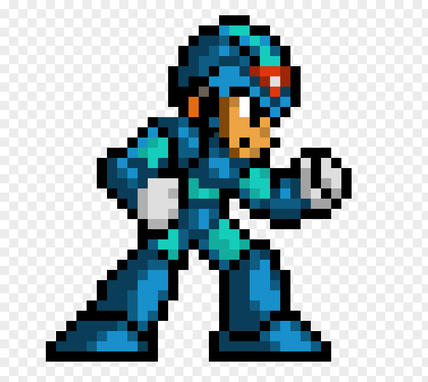 Pixel Art Mega Man X8 & Bass Maverick Hunter X PNG