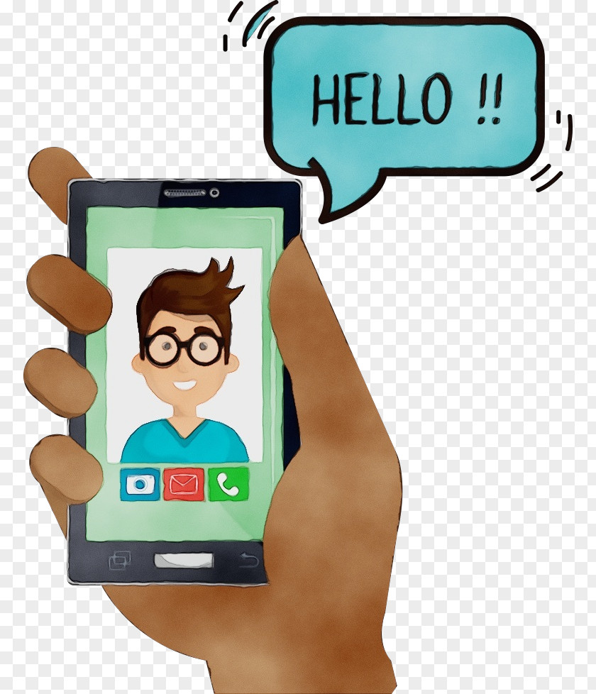 Videotelephony Mobile Phone Videophone Cartoon Telephone PNG