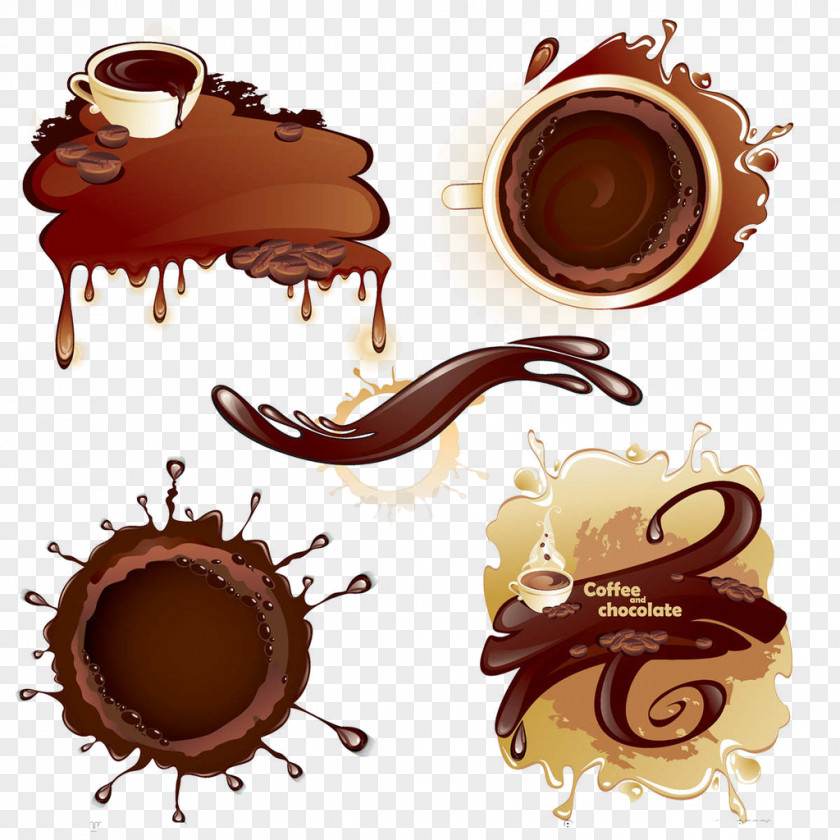 Cartoon Creative Cuisine Icon,Chocolate Coffee Milk Hot Chocolate Chocolate-covered Bean PNG