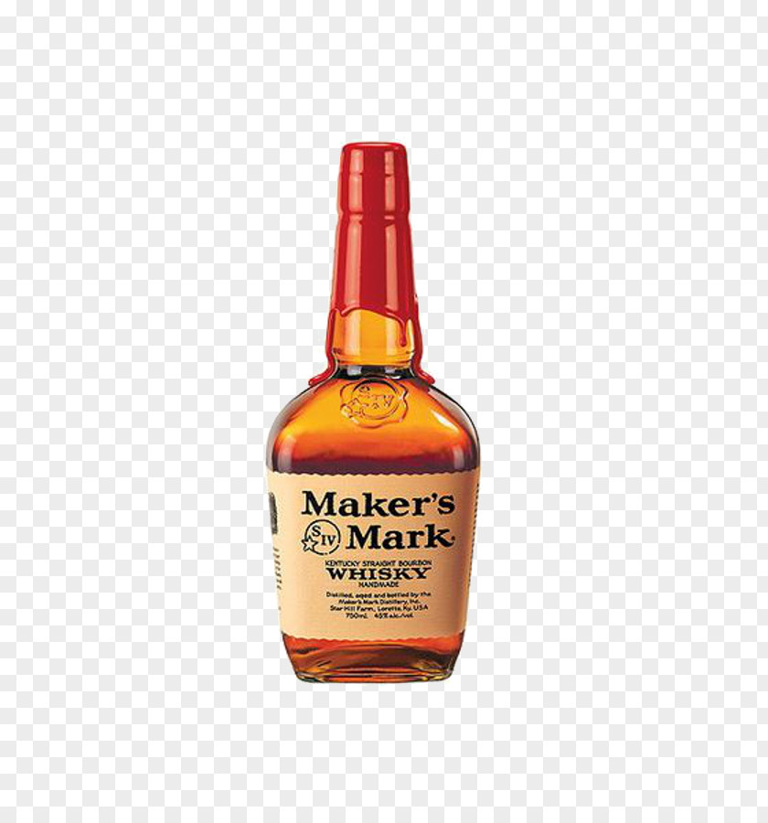 Maker's Mark Bourbon Whiskey Distilled Beverage American PNG