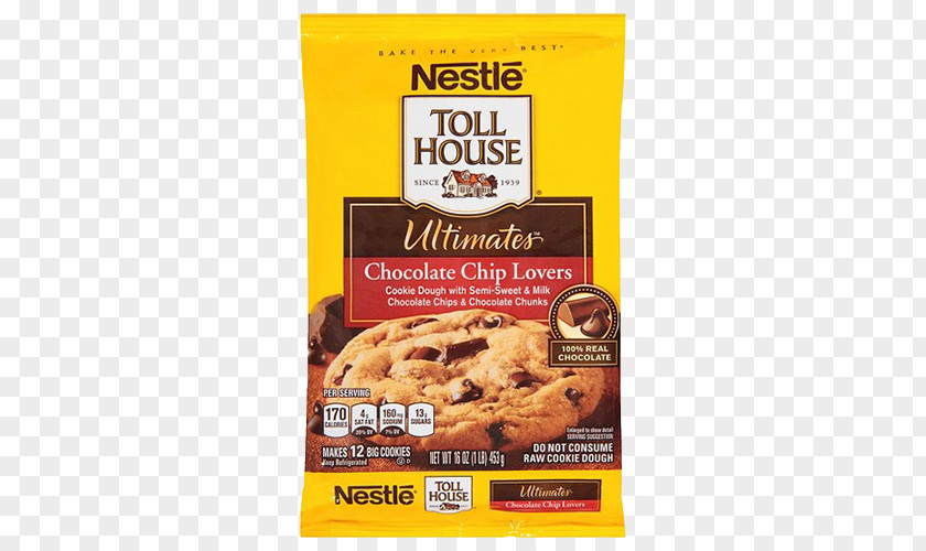 Chocolate Chip Cookie Cake Dough Toll House Inn Biscuits PNG