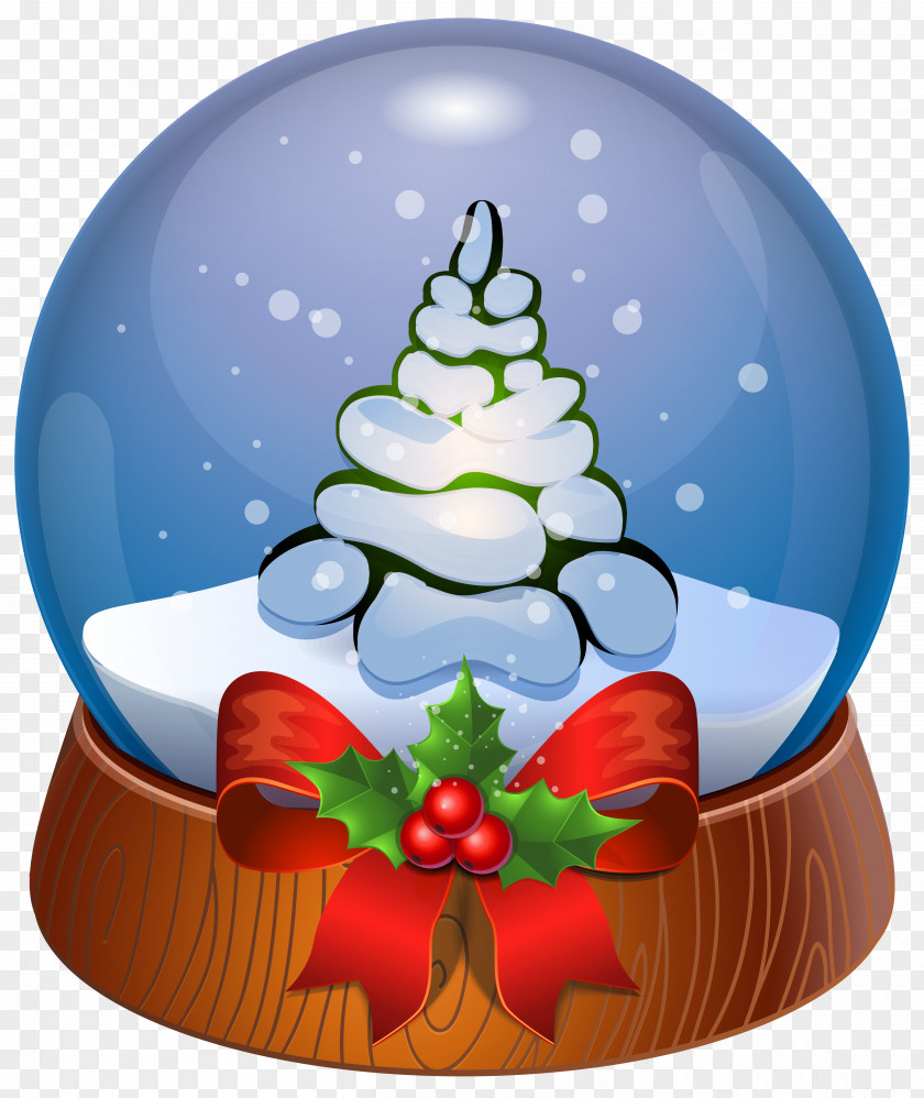 Christmas Tree Snow Globe Transparent Clip Art Image Santa Claus PNG