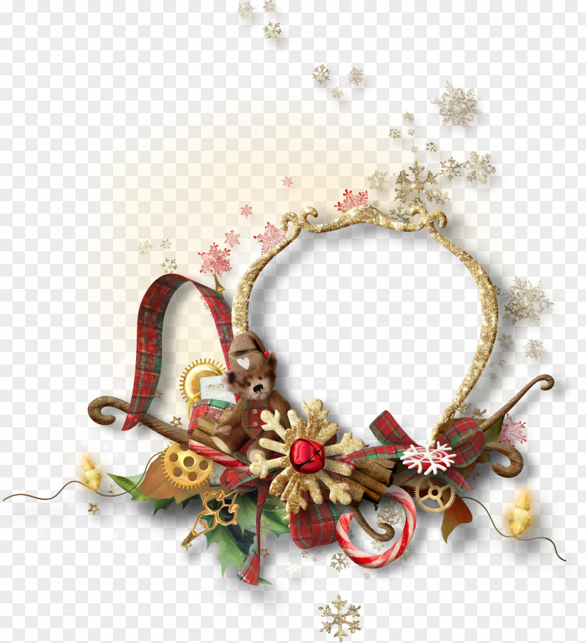 Necklace Flower Christmas And New Year Background PNG