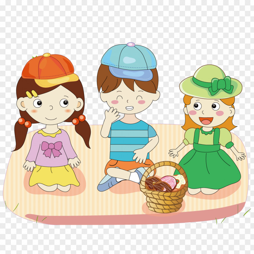 Picnic Children Child Illustration PNG