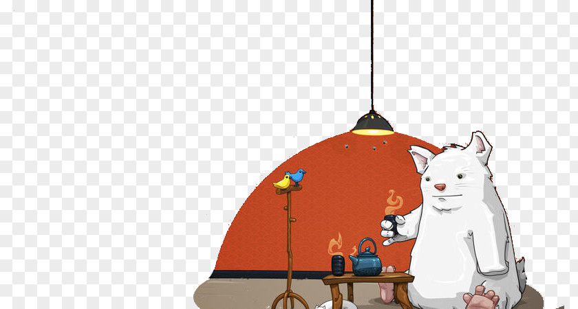 Polar Bear Tea Cat MacBook Pro Drawing Wallpaper PNG