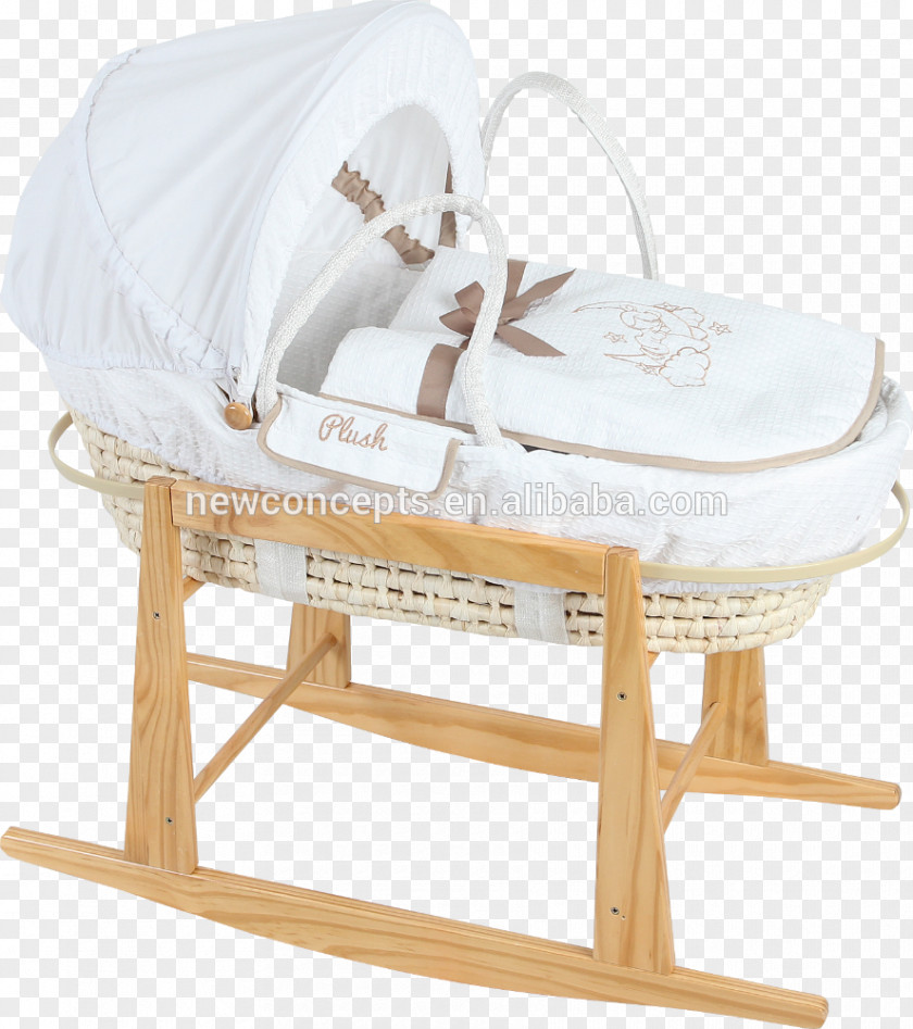 Portable Basket Bassinet Cots Wicker Bed PNG