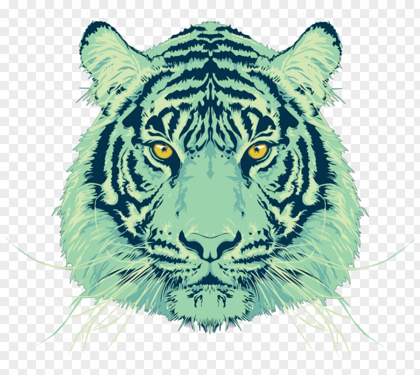 Tiger Pop Art Drawing PNG