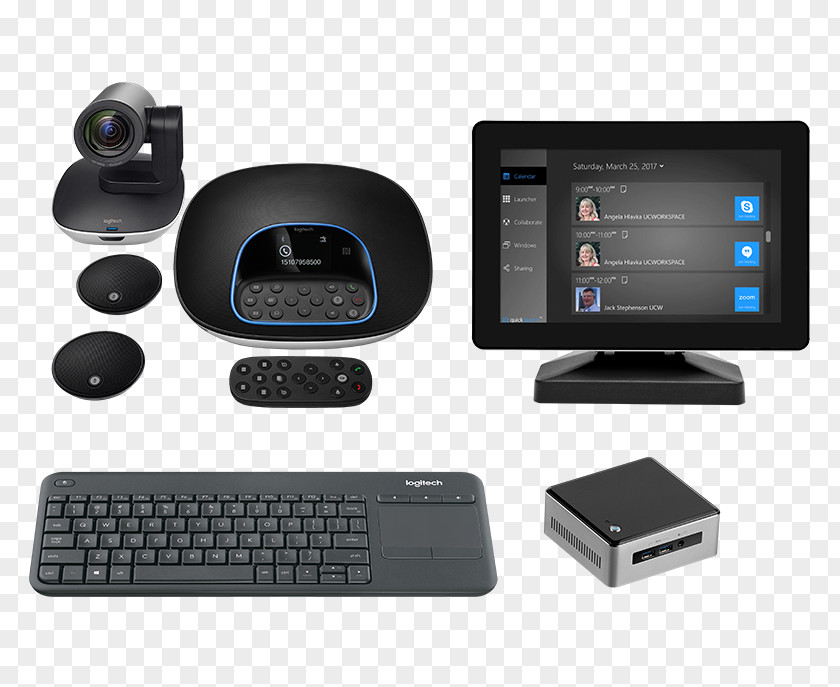 Video Conferencing KitMicrophone Microphone B & H Photo Logitech Webcam Conferenccam Group System With Expansion Mics 960-001060 960-001054 Hd And Audio PNG