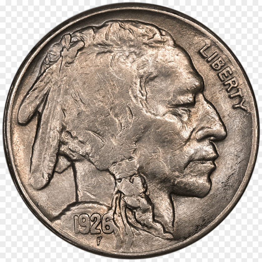 Uncirculated Coin Dime Buffalo Nickel Obverse And Reverse PNG