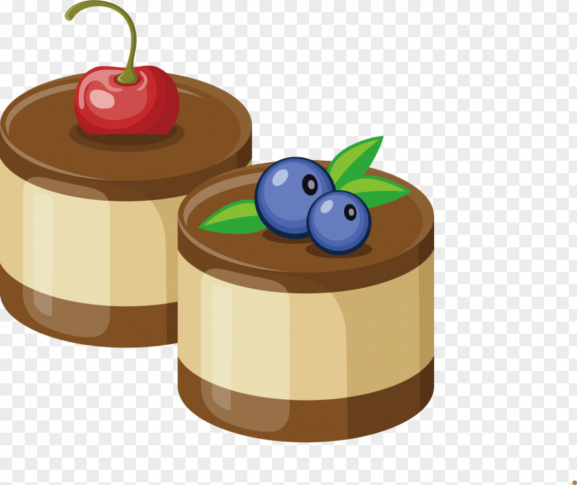 Vector Delicious Chocolate Cake Muffin Fruitcake Torte PNG