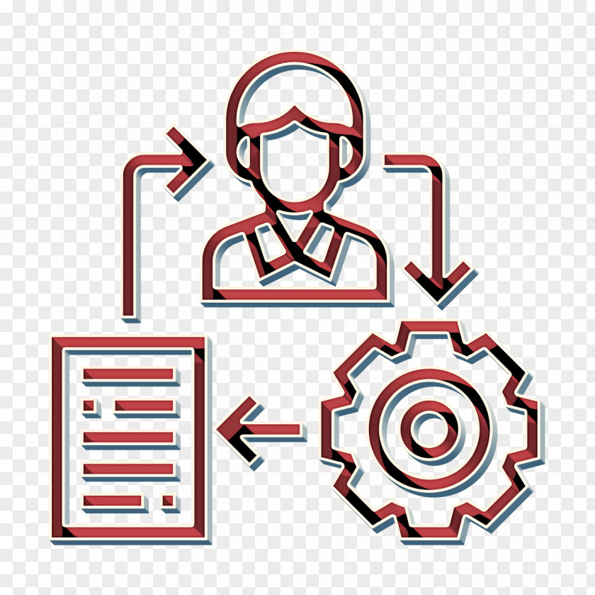 Gesture Symbol Process Icon Company Structure PNG