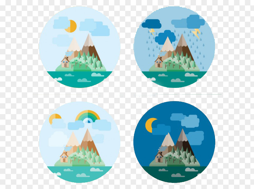 Round Weather Material Natural Landscape Nature PNG