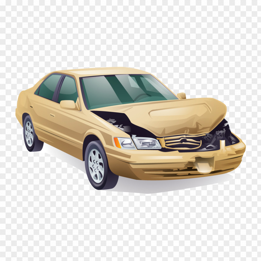 Vector Car Accident Traffic Collision Clip Art PNG