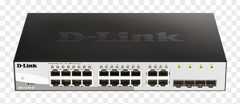 Enterprise Business Flyer Network Switch Gigabit Ethernet D-Link Web Smart DGS-1210-10P Small Form-factor Pluggable Transceiver PNG