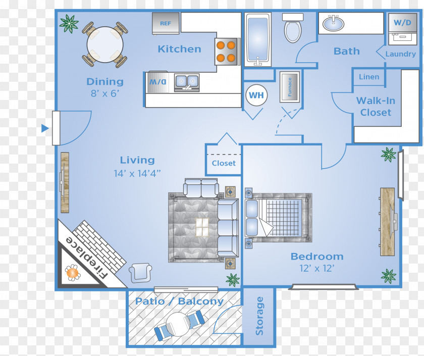 House Floor Plan Advenir At Wildwood Apartment PNG