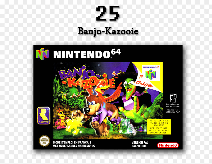 Kazoo Banjo-Kazooie Banjo-Tooie Nintendo 64 Game Super Entertainment System PNG
