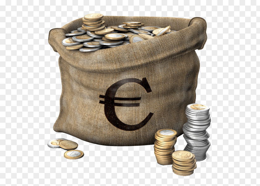 A Bag Of Euro Senec TurboSquid Money 3D Modeling PNG