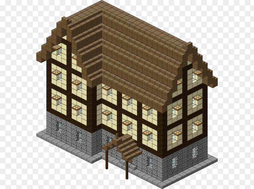 Cottage Minecraft Blueprint Floor Plan Building House PNG