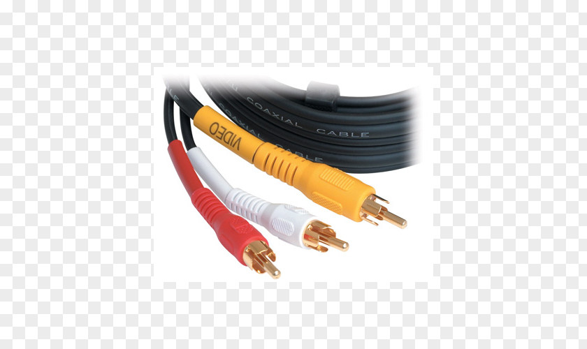 RCA Connector Coaxial Cable Network Cables Electrical PNG