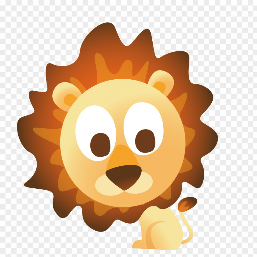 Cartoon Lion Cuteness Clip Art PNG