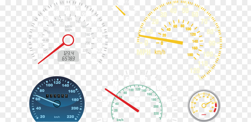 Creative Auto Meter Car Dashboard Speedometer PNG