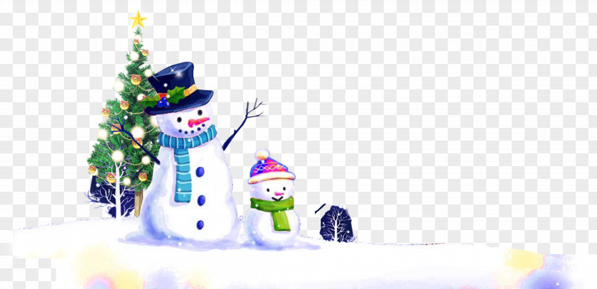 Creative Winter Snow Christmas Tree PNG