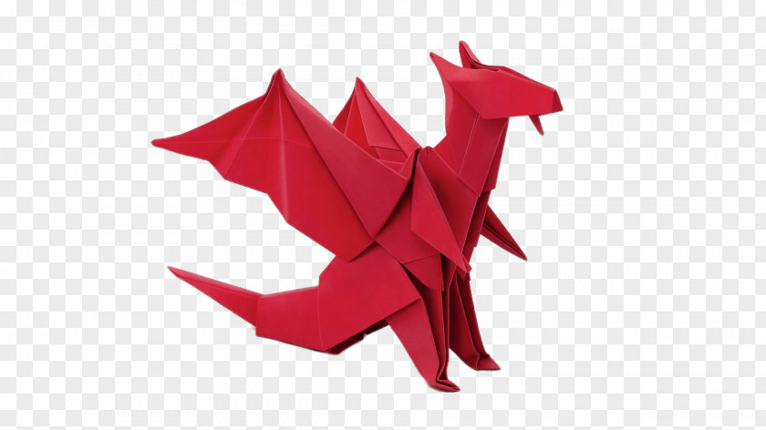 Dragon Origami Paper Craft How-to PNG