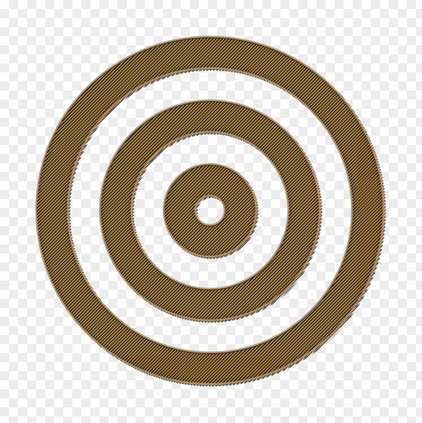 Symbol Beige Aim Icon Goal Target PNG