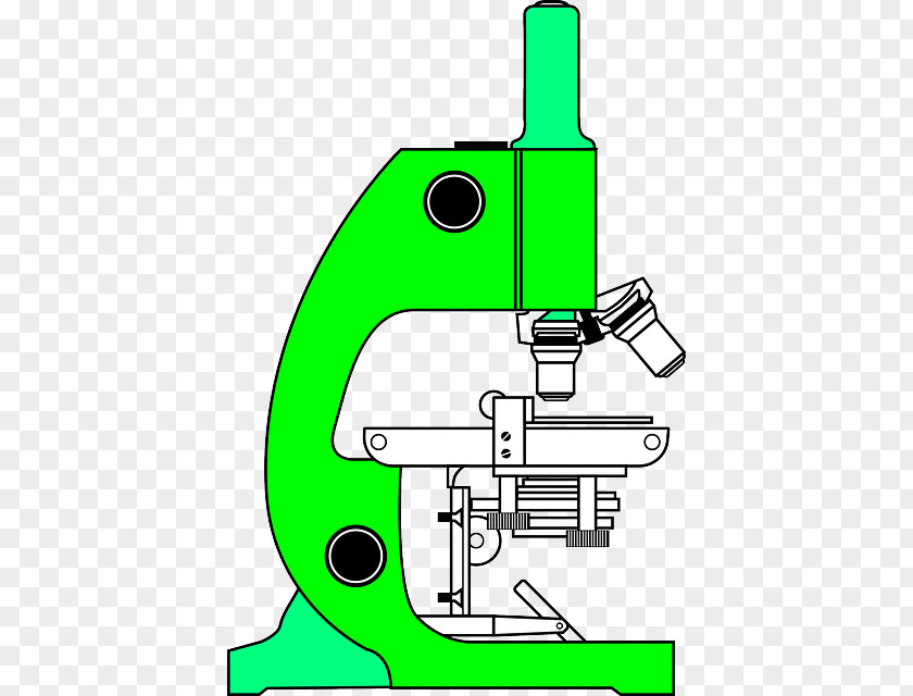 Green Microscope Optical Clip Art PNG