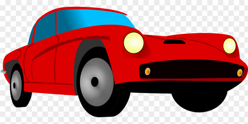 Handsome Red Sports Car Peugeot RCZ Clip Art PNG