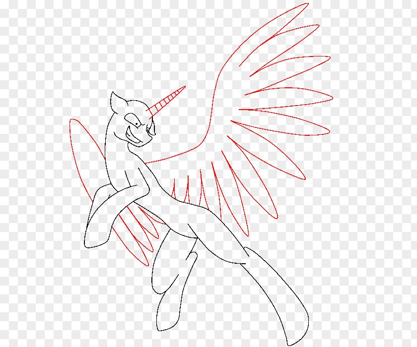 Pegasus Outline My Little Pony Them's Fightin' Herds Drawing DeviantArt PNG