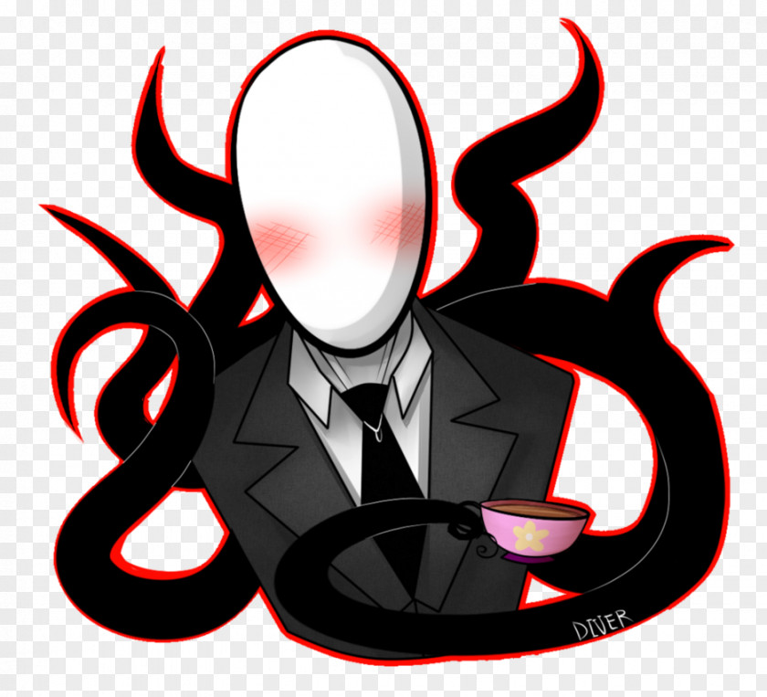 Signboard Tea Slenderman Character Time Clip Art PNG