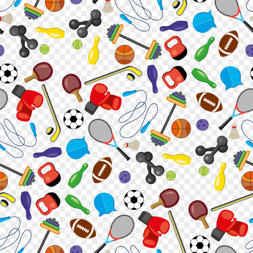 Sports Icon Collection Background Stock Illustration PNG