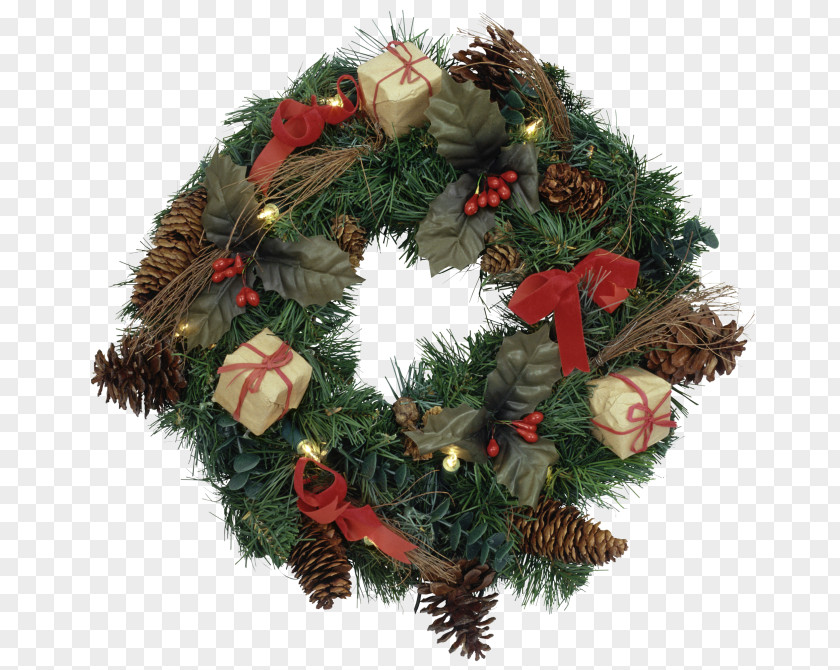 Wreath Christmas Ornament Day New Year Tree PNG