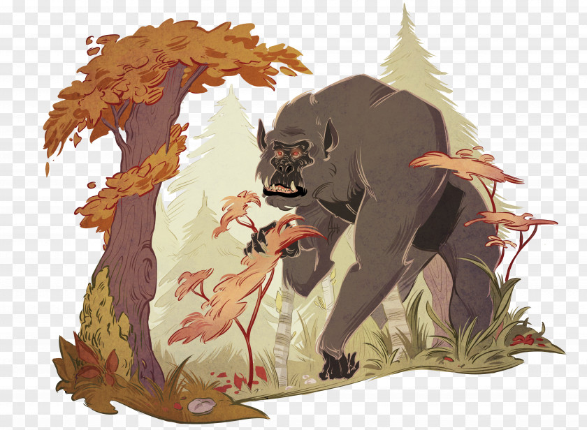 Creature Bigfoot Legendary Yeti Mythology PNG