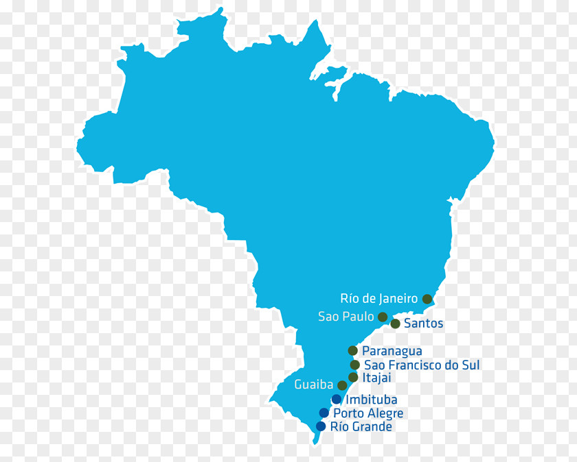 World Map Regions Of Brazil Flag PNG