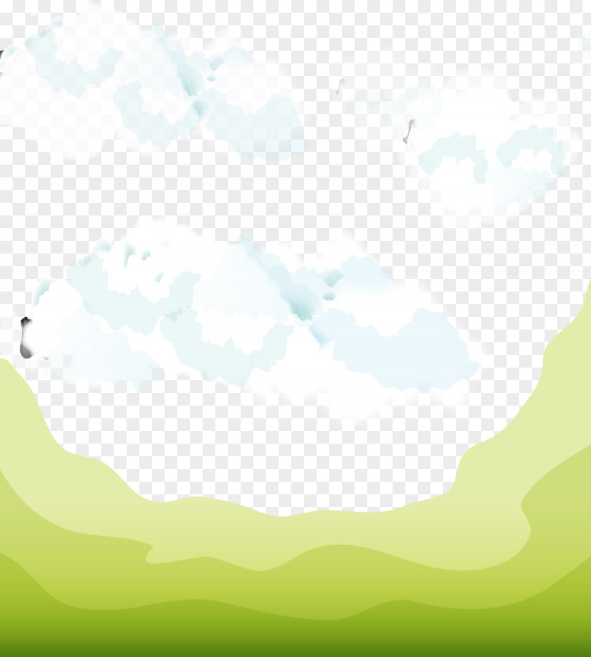 Education Mountain Cloud Decoration Pattern PNG