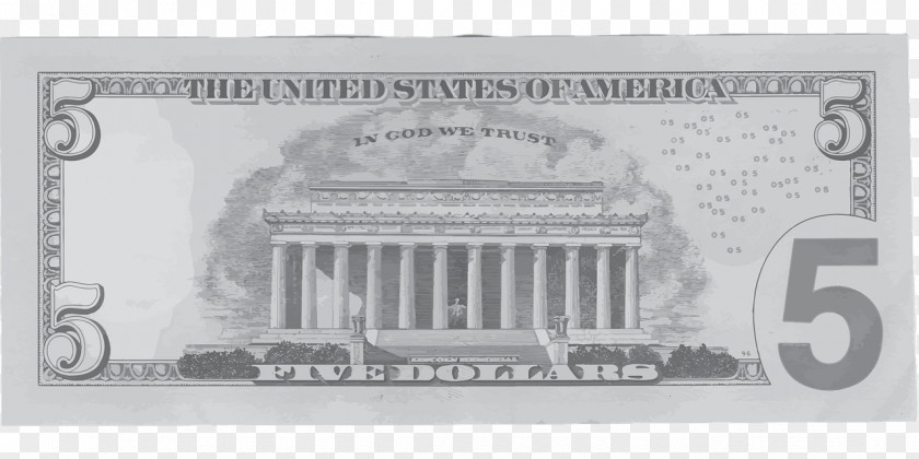 Banknote United States Five-dollar Bill Dollar One-dollar One Hundred-dollar PNG