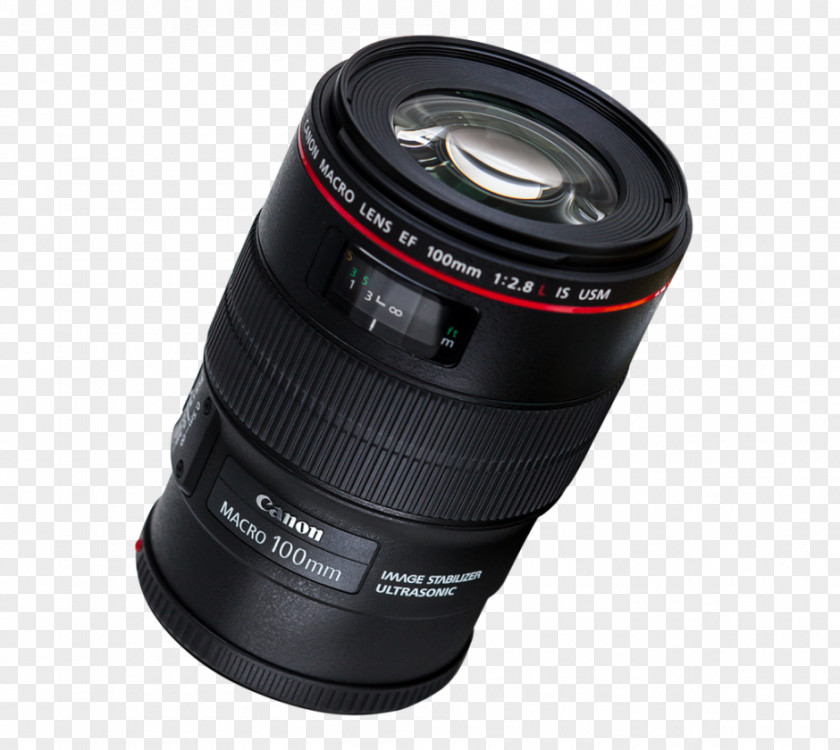 Camera Lens Canon EF Mount EOS 100mm F/2.8 Macro USM PNG
