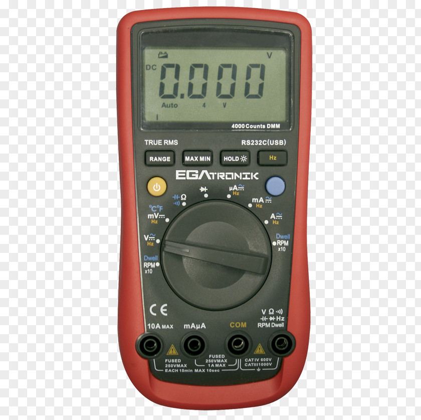 Ega Master Gauge Electronics Digital Multimeter True RMS Converter PNG