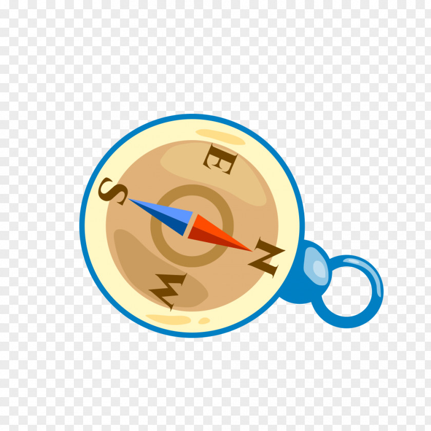 Hand-painted Compass Clip Art PNG