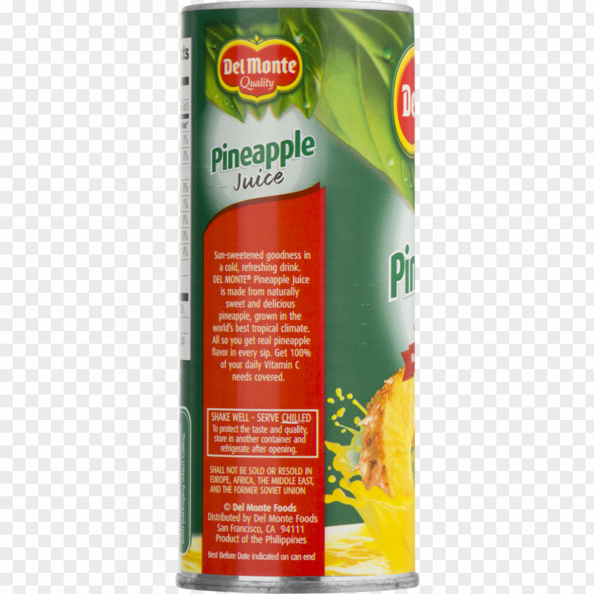 Pineapple JUICE Juice Del Monte Foods Jus D'ananas PNG