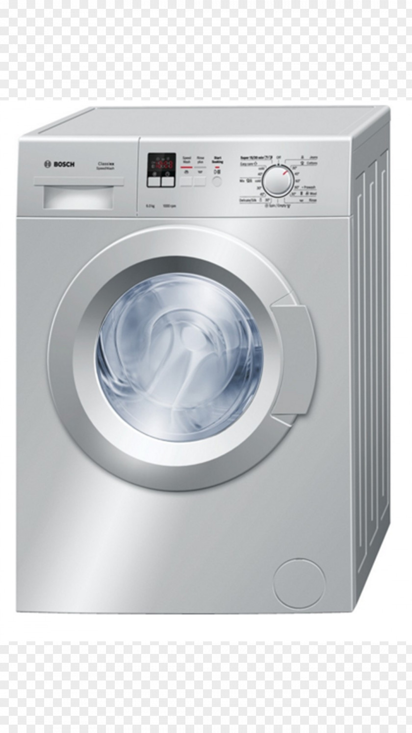 Silver Grey Washing Machine Machines BSH Hausgeräte Robert Bosch GmbH Home Appliance PNG